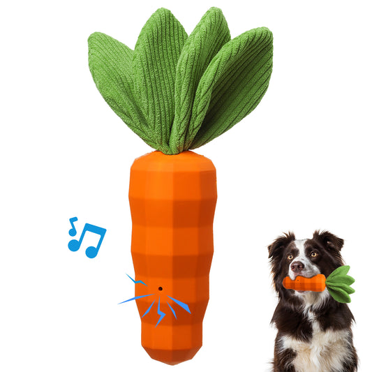Indestructible Funny Carrot Squeaky Toy