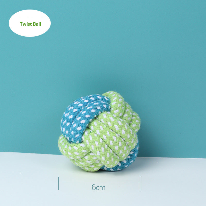 Cotton Blend Pull Dog Toy